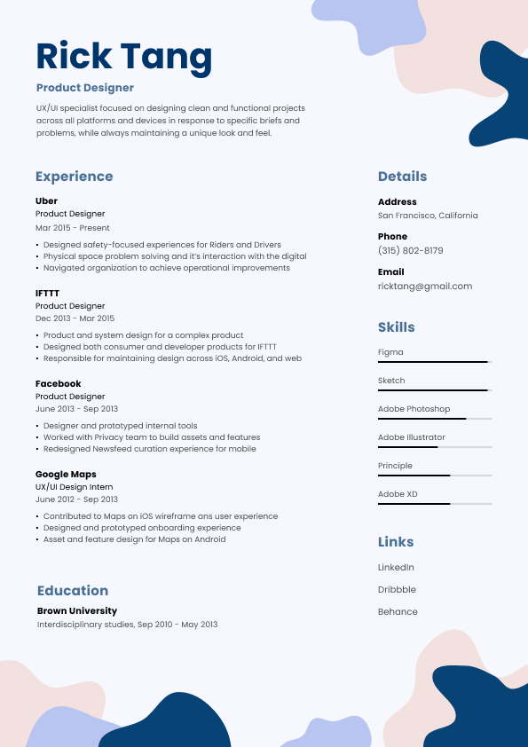 Resume Back