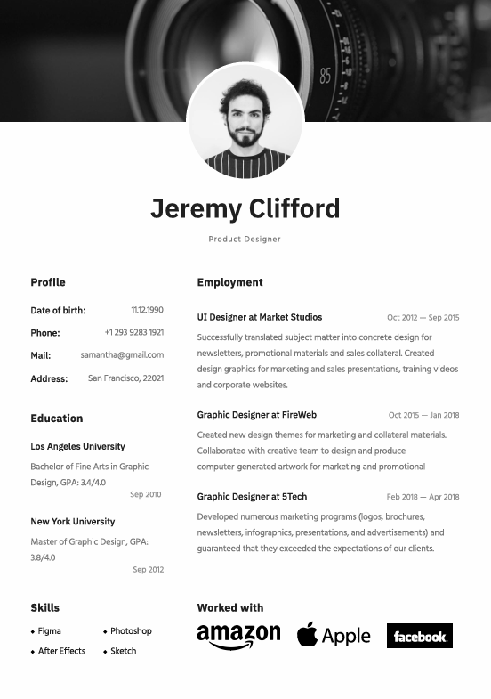 CV Template 7